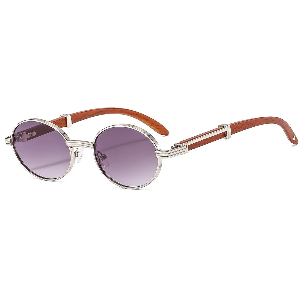 Gafas Retro Wood Grain