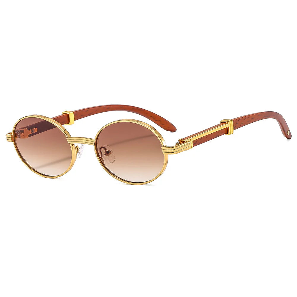 Gafas Retro Wood Grain