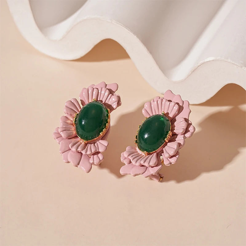 Pendientes flores eclipse