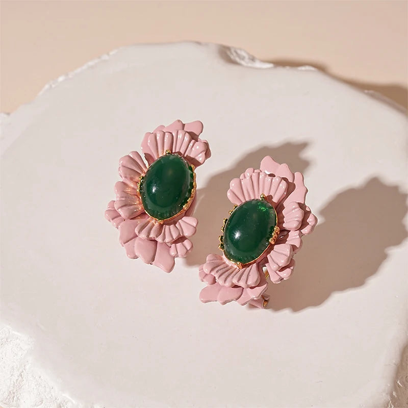 Pendientes flores eclipse