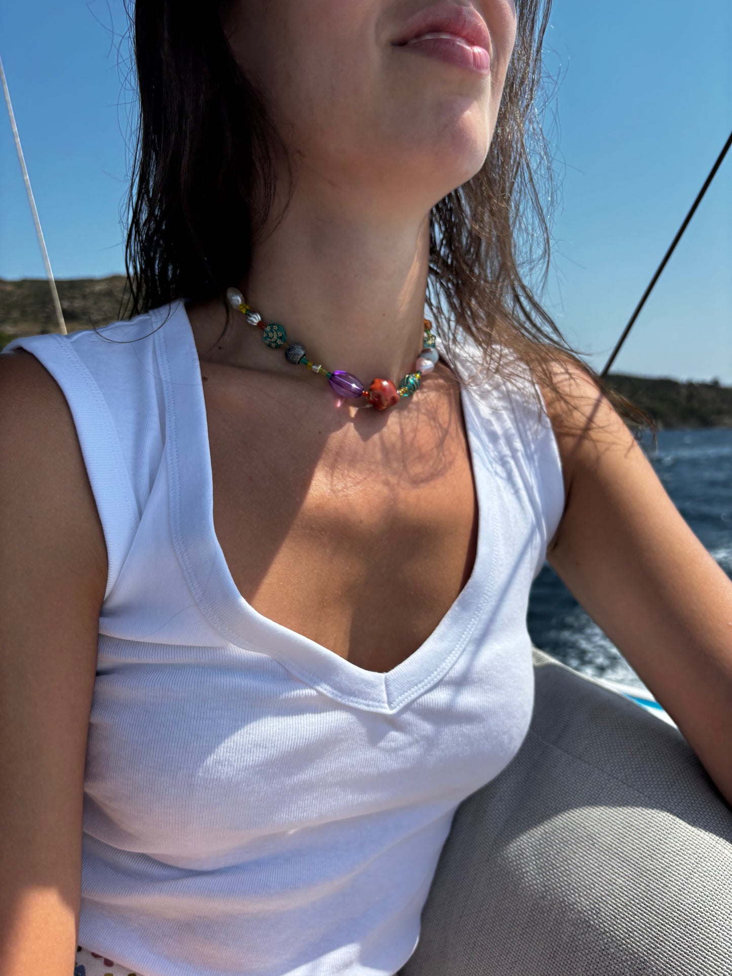 Collar Choker Conchas