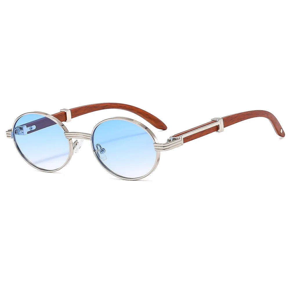 Gafas Retro Wood Grain