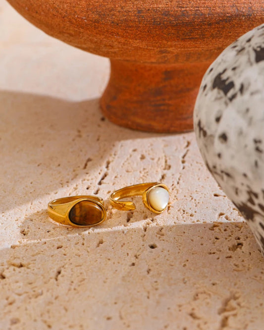 Anillo Abierto Tiger Shell