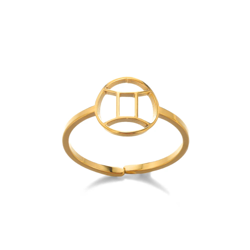 Anillo Constelación Dorado Ajustable