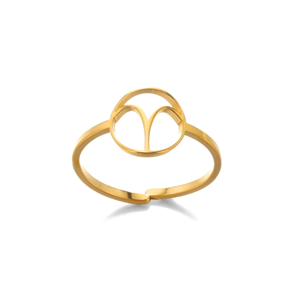 Anillo Constelación Dorado Ajustable