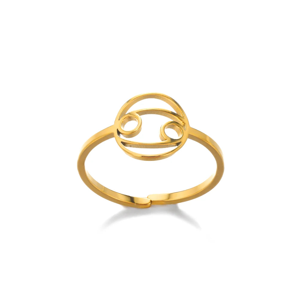 Anillo Constelación Dorado Ajustable