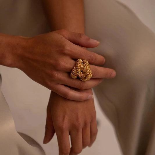 Anillo Carina Dorado