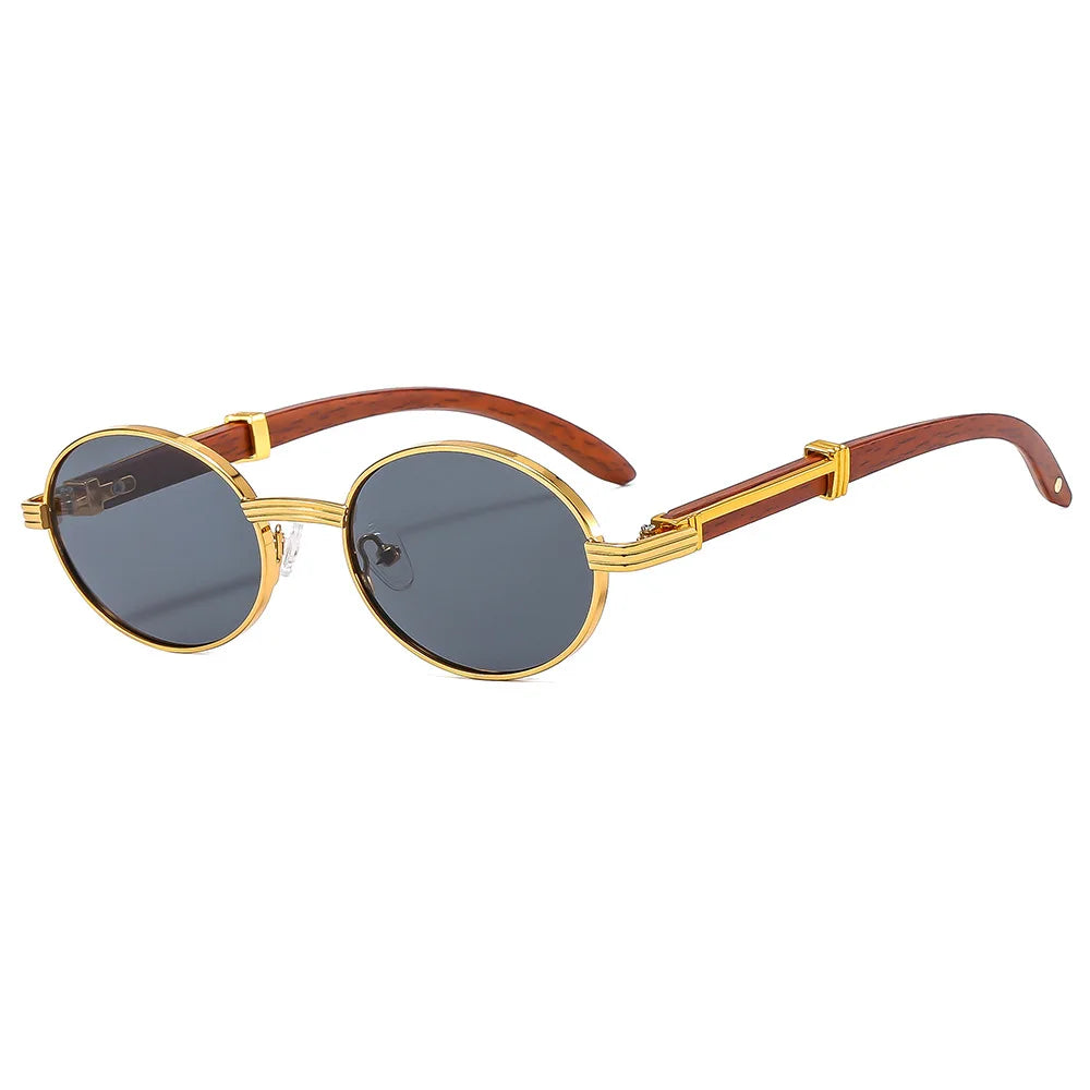 Gafas Retro Wood Grain