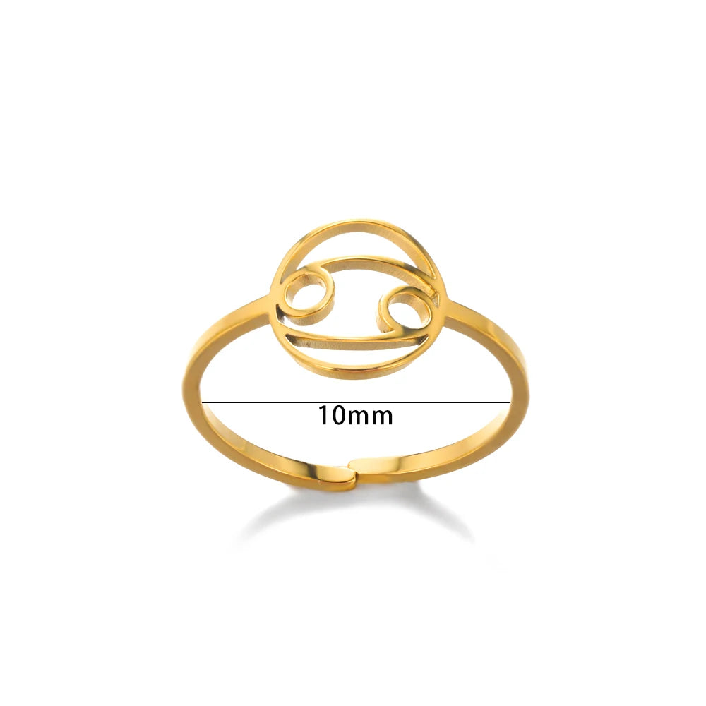 Anillo Constelación Dorado Ajustable