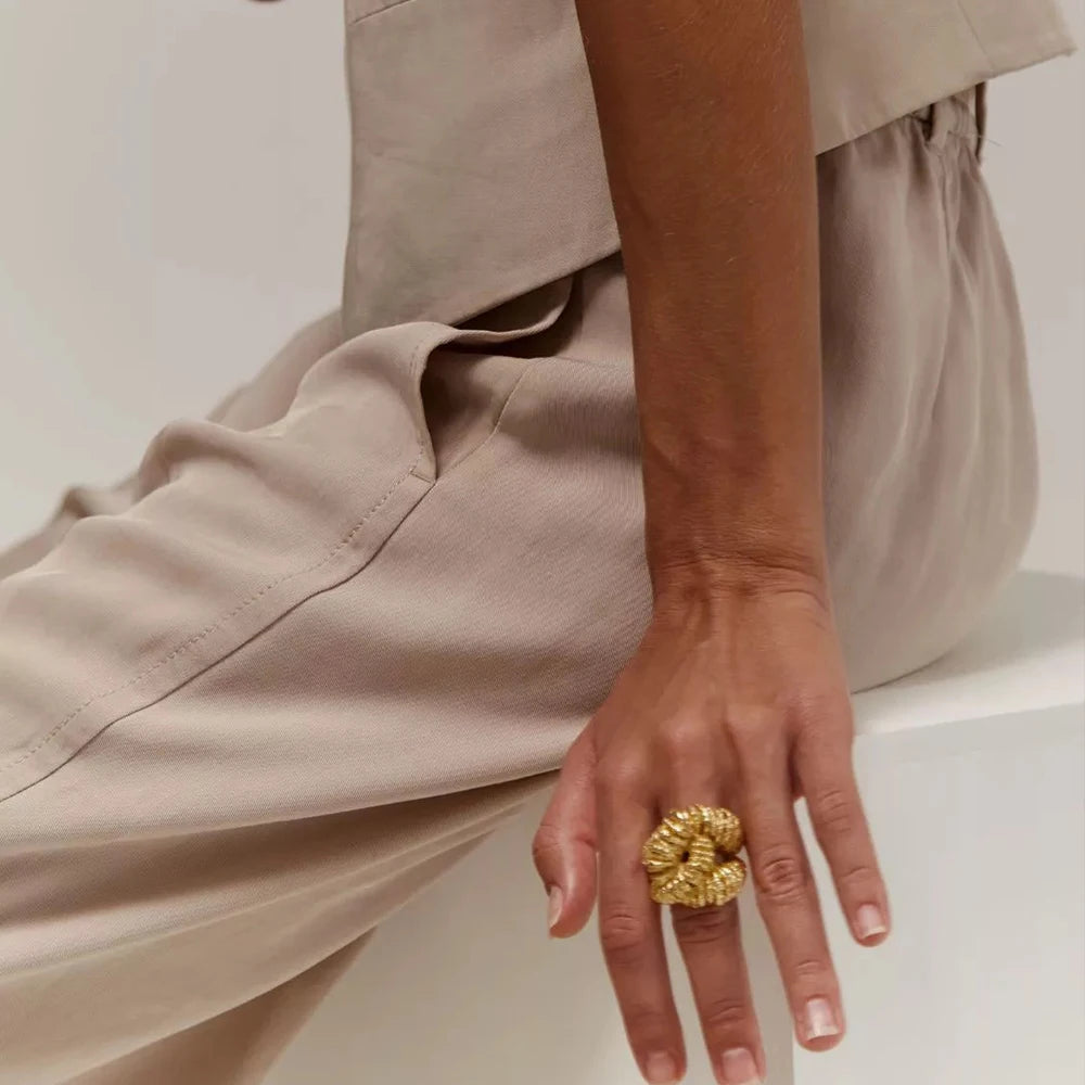 Anillo Carina Dorado
