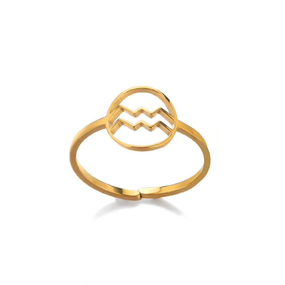 Anillo Constelación Dorado Ajustable