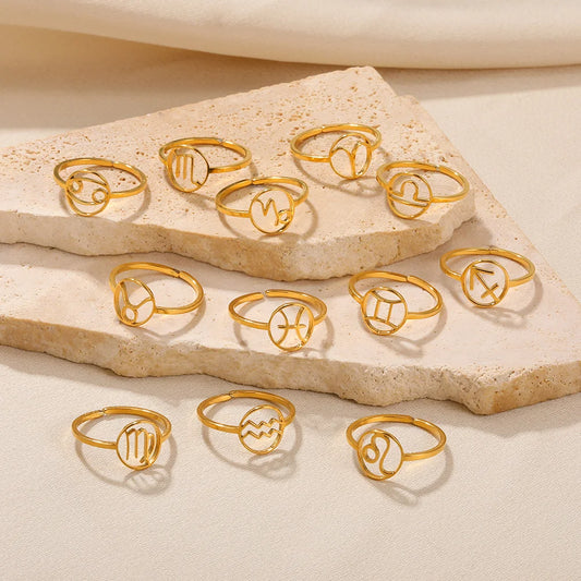 Anillo Constelación Dorado Ajustable