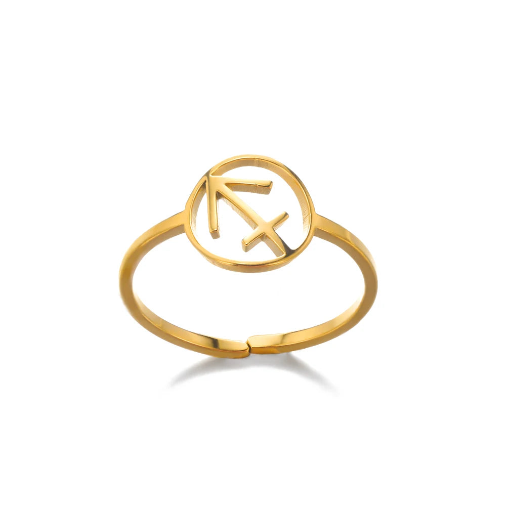 Anillo Constelación Dorado Ajustable