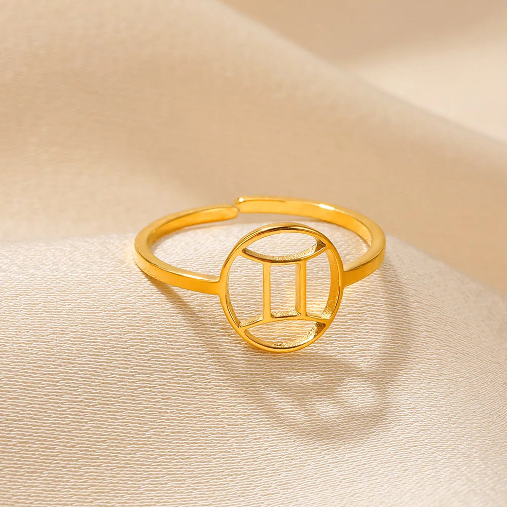 Anillo Constelación Dorado Ajustable