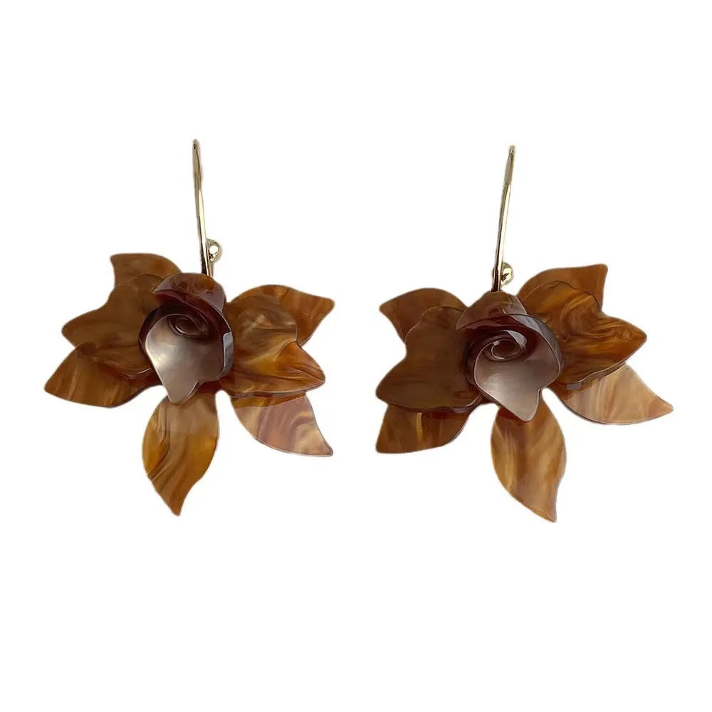 Pendientes de aro & pétalos ✨