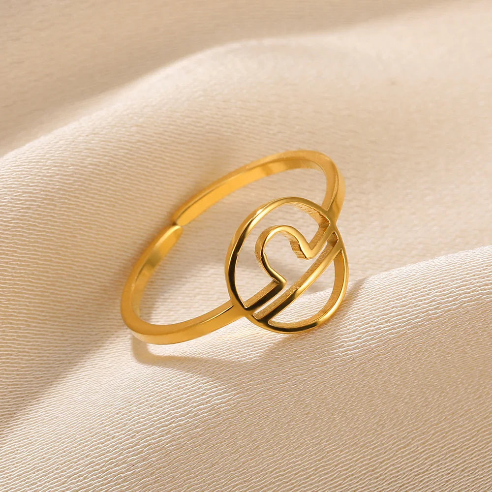 Anillo Constelación Dorado Ajustable