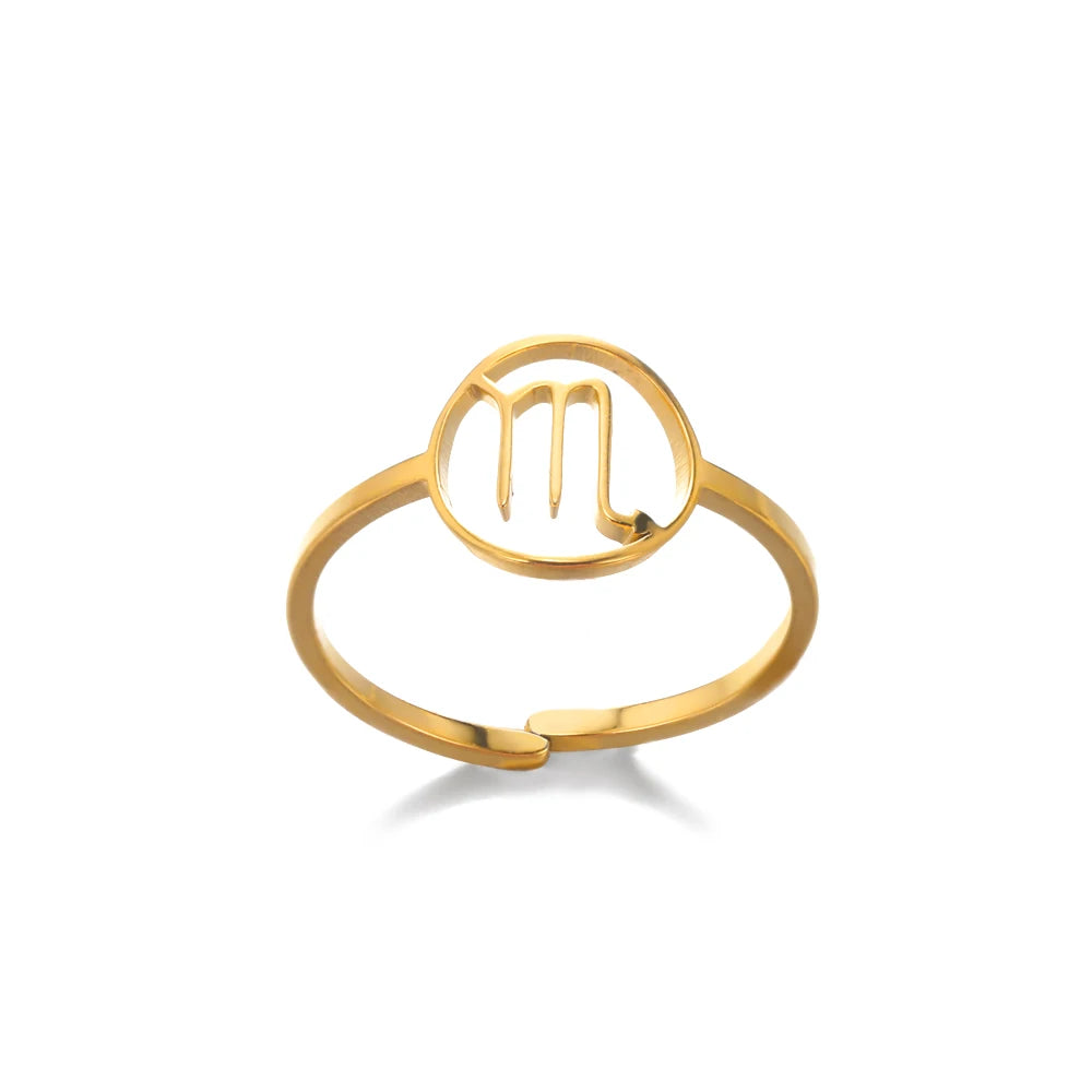 Anillo Constelación Dorado Ajustable