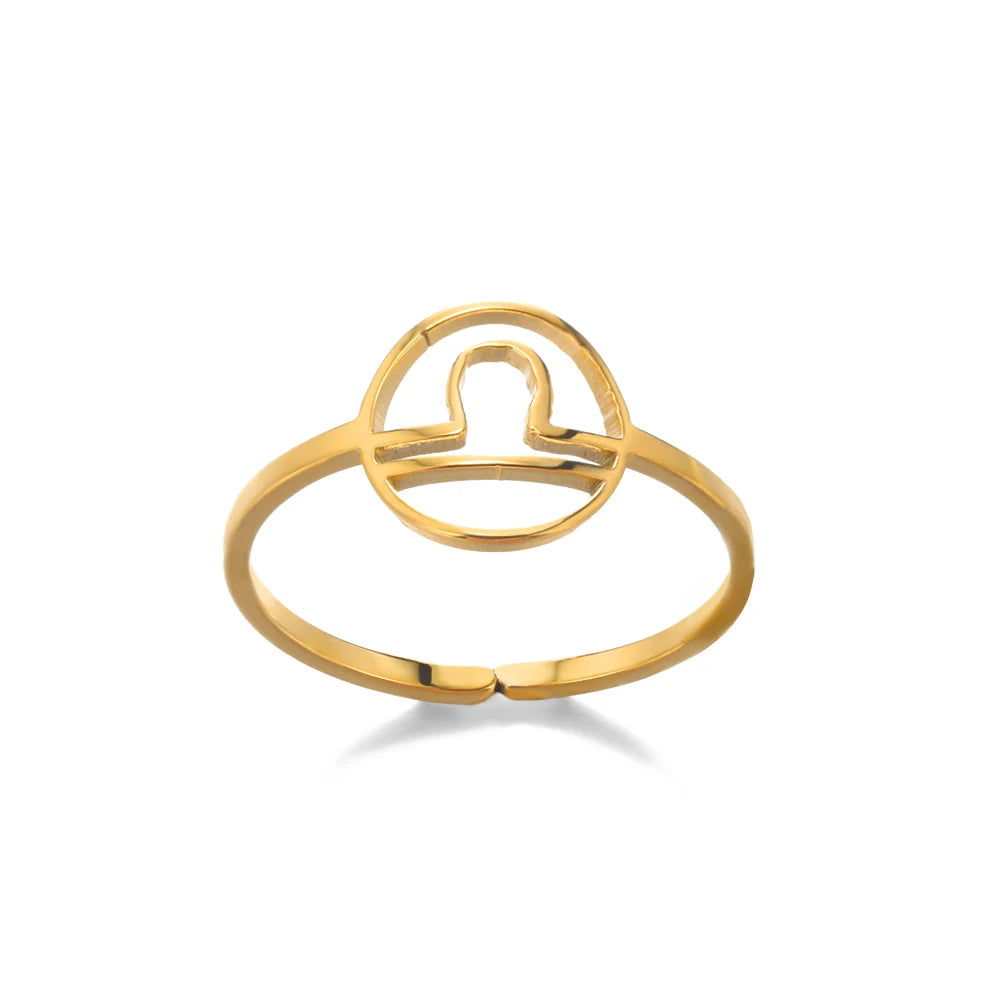 Anillo Constelación Dorado Ajustable